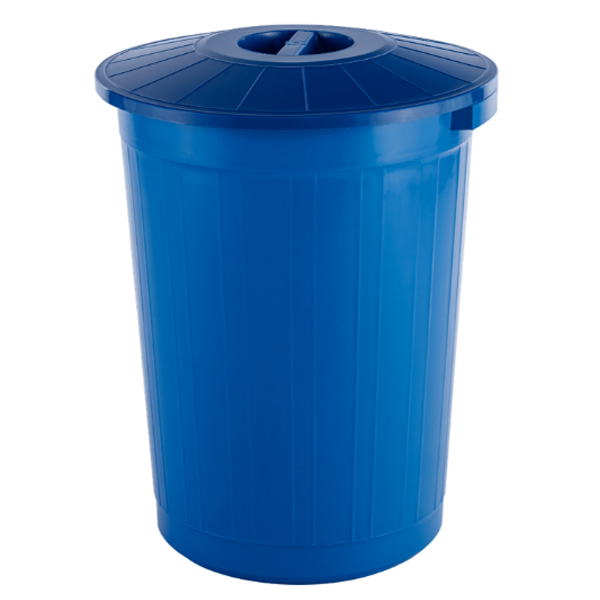 Бак 60л с крышкой вторичка (синий)