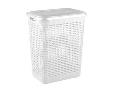 Корзина для белья 50л 420*310*560см (белый)