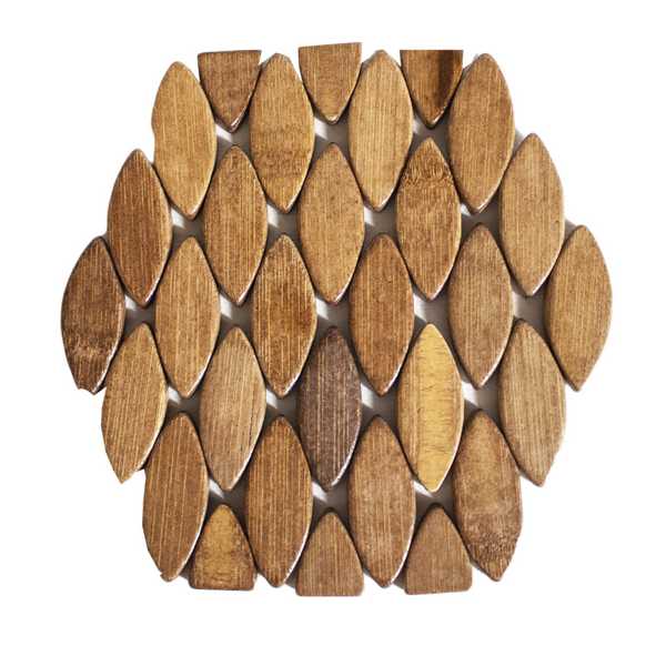 Подставка под горячее бамбуковая 17*17см, в индивид.упак. 