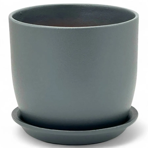 Горшок Глянец серый матовый 18см (ГЛ419/3)