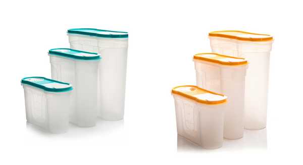 Набор банок 3шт. д/сыпучих продуктов (овал) 1,3л+2,2л+4,0л (то)