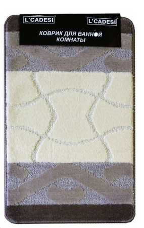 Набор ковриков 2шт. MARATHON из пропилен. 50х80см. и Uвырез 40х50см. ANIL Шоколадный 