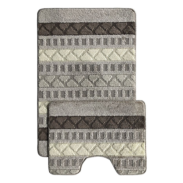 Комплект из 2 ковриков L'CADESI Marathon, 50х80 (U 50х40), Сафари терракот, Турция