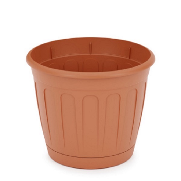 Горшок цв. "Дионис" 1,6л. с поддоном (коричневый)