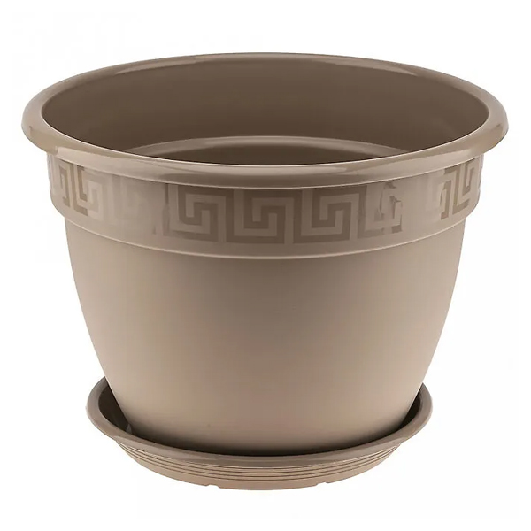 Горшок "Антик", D36 с поддоном 16,6л фраппе