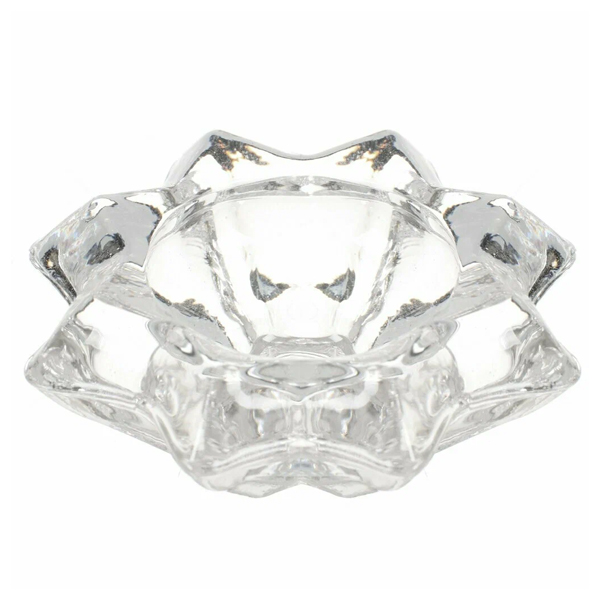 Подсвечник стеклянный 9см