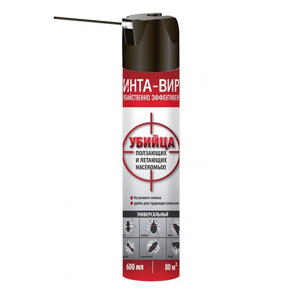 Аэрозоль универсал. Интавир от летающих и ползающ. насекомых 600
