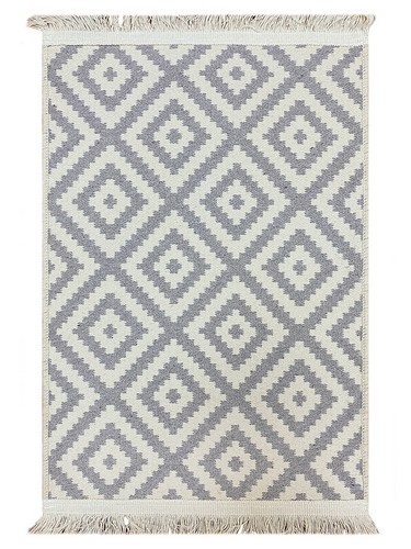 Коврик двухсторонний из хлопка 70x120 серый PAMUKLU DOUBLE: Турция