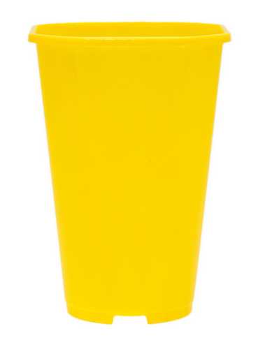Горшок "Роза", D14,  2л желтый без поддона (то)