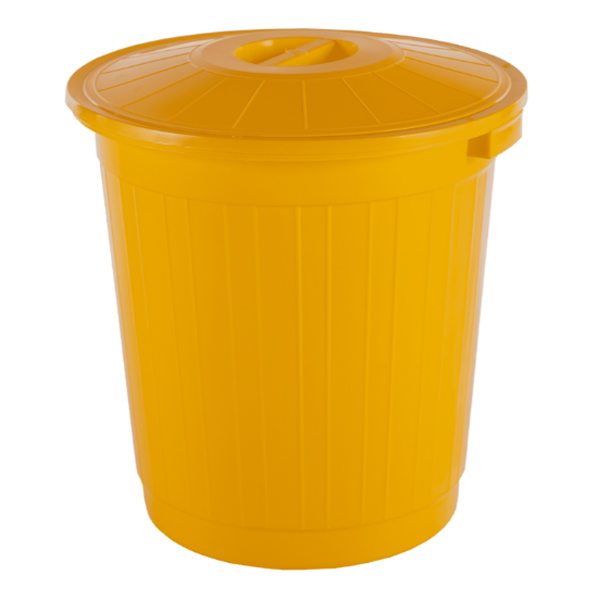 Бак 50л с крышкой (желтый)