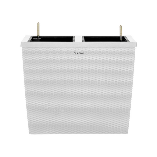 Кашпо RATTAN 28литров OLA DOM (белый)