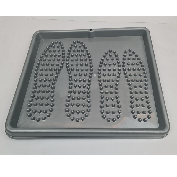 Лоток для обуви 43х39х3,5см серый (то)