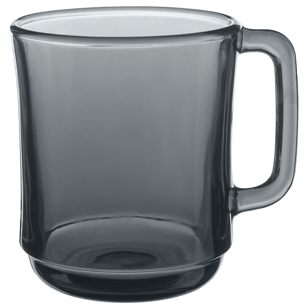 Кружка стекл 310мл Basilico Grey