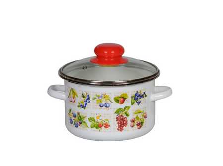 Кастрюля цил. "ВКУС ЛЕТА"  2,0л бел. ст. кр. (6/9)