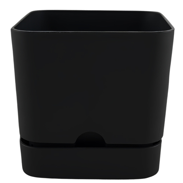 Горшок "Квадрат" Гранд, D25,5, 12,6л, черный