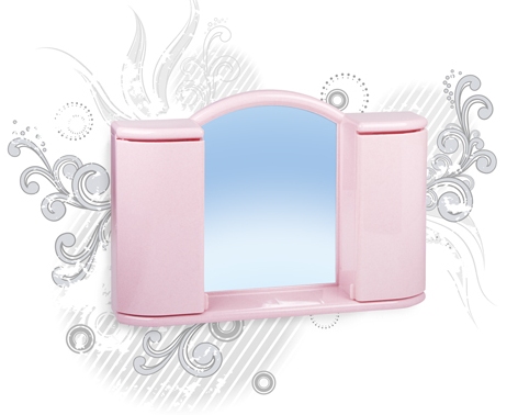 Шкафчик зеркальный Арго (снежно-белый) (то)