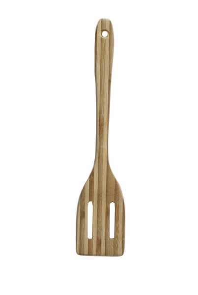 Лопатка кулинарная бамбуковая, с прорезями GOOD QUALITY (31,5см)