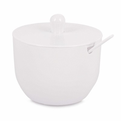 Сахарница "Джелли" 0,39л (с ложкой)(белый)  (то)