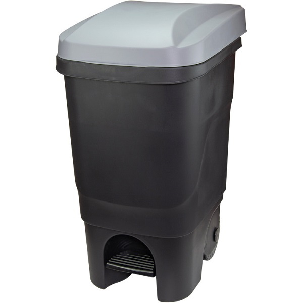 Бак 60л с педалью на колесах