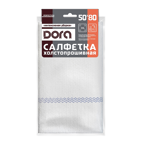 Салфетка холстопрошивное полотно Dora для пола 50х80см 1шт