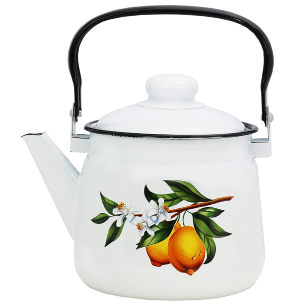Чайник эмал 2,5л Лимоны