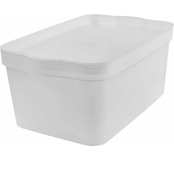 Ящик для хранения 7,5л Trendy матовый кристалл (то)