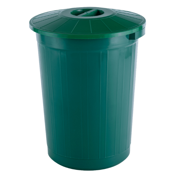 Бак 60л с крышкой вторичка (зеленый)