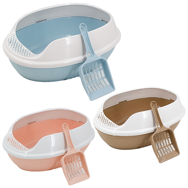 Лоток для кошек 37*28*14см, с совочком