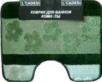 Коврик HURREM из пропилен. 50*60см зеленый с вырезом