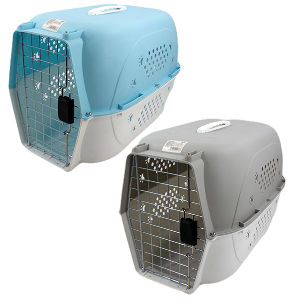 Переноска для кошек и собак 58*38*38см (пластик+металл)
