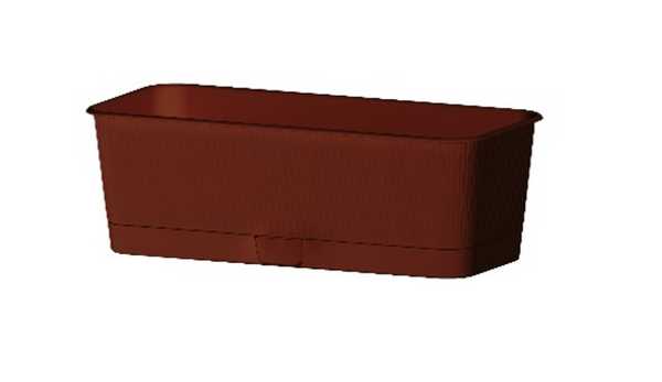 Ящик балконный "Прованс", 6л, с поддоном терракот (то)