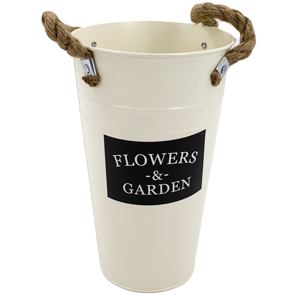 Ваза для цветов металлическая  Ø-15см h-25см (серия 2)