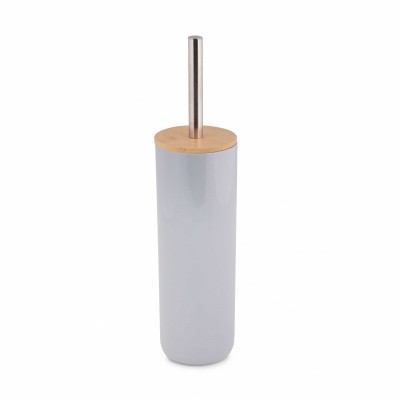Ёрш туалетный "Бамбук" с подставкой (серый)(то)