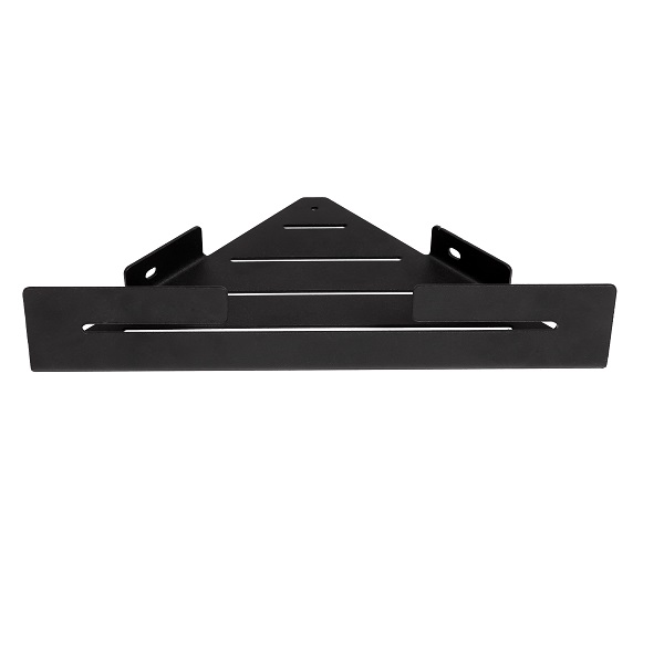 Полка настенная угловая "Art" (черный) (хпп) (то)