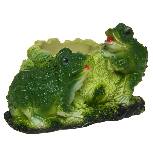 Кашпо "Жабы с капустой"