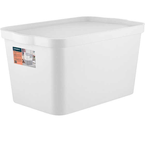 Ящик для хранения 24л Trendy белый (то)