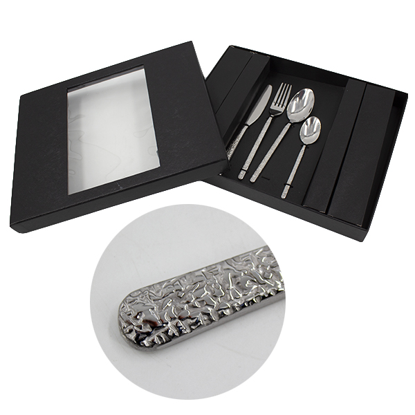 Набор столовых приборов 24шт в подар упак (ложка, вилка, нож столовые и ложка чайная - по 6шт)