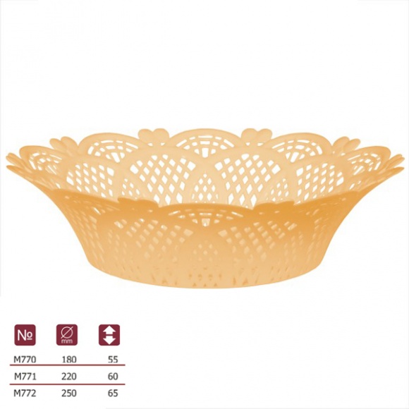 Сухарница "Нежность" d-220мм (бежевый)  (то)