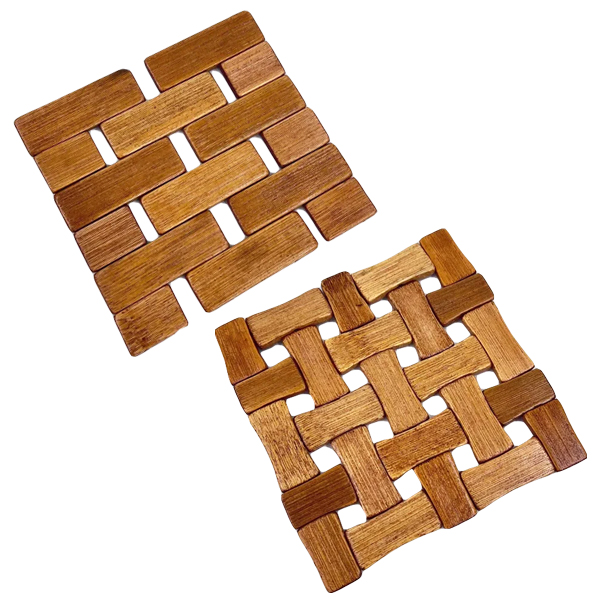 Подставка под горячее бамбуковая квадратная (480 ШТ)