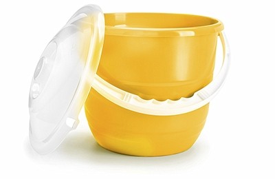 Ведро "Practic plus" 10 л с крышкой (солнечный) (то)