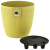 Горшок "ЭКО Цилиндр" D17 со встав. 3,0л горчичный