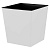 Горшок для цветов London CUBE 22л c дренажной вставкой белоснежный жасмин
