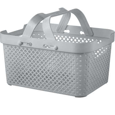 Корзинка STOCKHOLM 350х270х203мм (с руч.) 15л серый шторм (то)