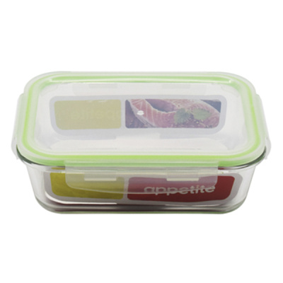 Контейнер стекл прям 1040мл зел ТМ Appetite