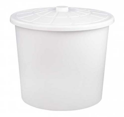 Бак 75л с крышкой универсальный (белый)(то)