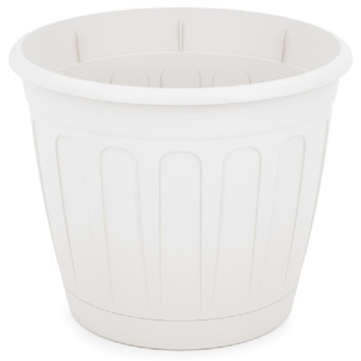 Горшок цв. "Дионис" 3,6л. с поддоном (белый)