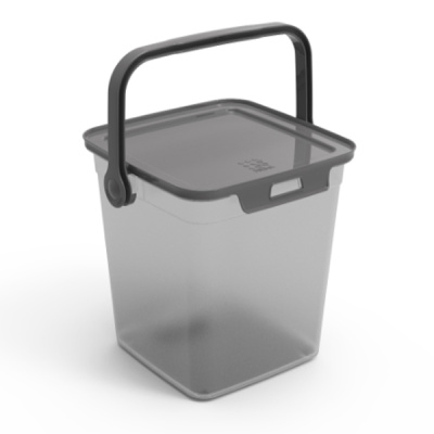 Контейнер для стирального порошка 6,5л Smart (прозрачный) (то)