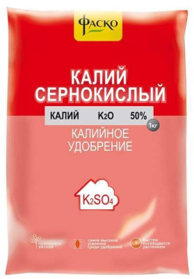 Удобрение сухое Фаско Калий сернокислый (на основе) минеральное 1кг