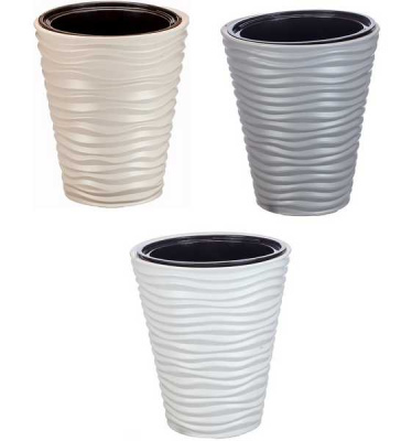 Кашпо ДЮНА D340мм H 385мм 9/19,5л со вставкой (то)