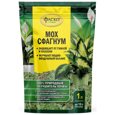 Мох Сфагнум Фаско® Цветочное счастье дой-пак 1л